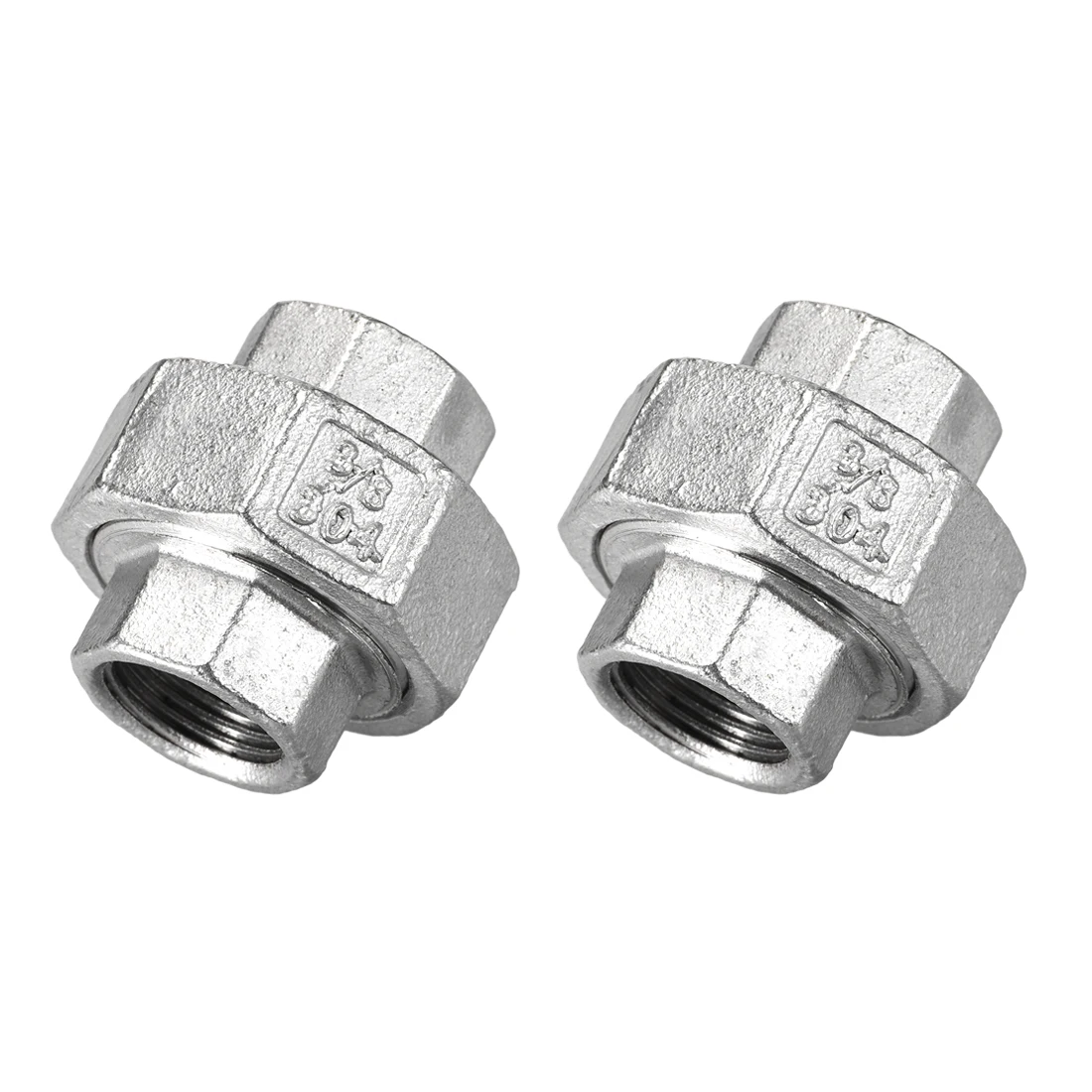 uxcell Stainless Steel 304 Cast Pipe Fitting Union with Hex Coupling 1/8 PT Female Class 150 2Pcs
uxcell Stainless Steel 304 Cast Pipe Fitting Union with Hex Coupling 1/8 PT Female Class 150 2Pcs