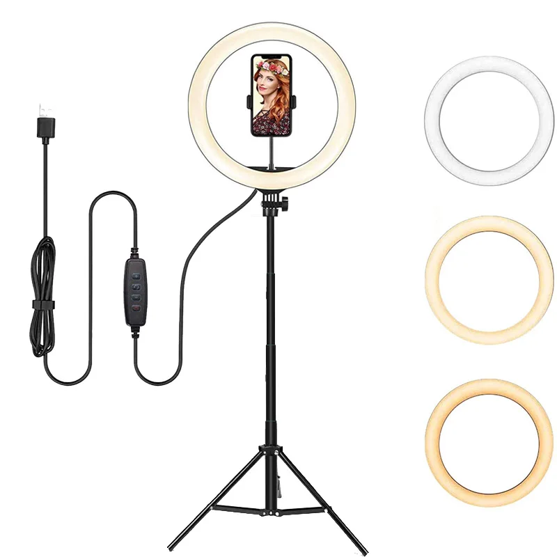 Video Lights Dimmable Light Selfie LED Ring Light USB Ring Lamp With Tripod Stand Rim Of Light To Make TikTok Youtube ringlight
Video Lights Dimmable Light Selfie LED Ring Light USB Ring Lamp With Tripod Stand Rim Of Light To Make TikTok Youtube ringlight