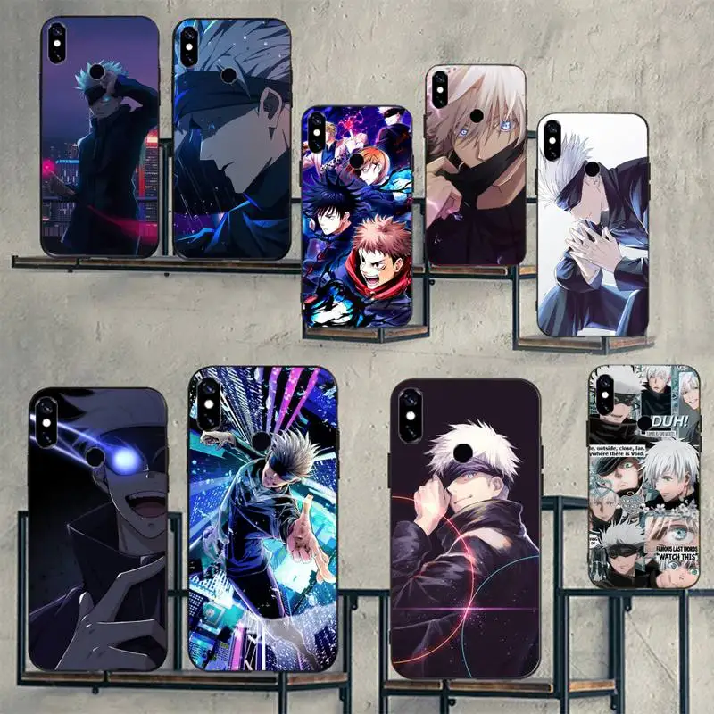 

Jujutsu Kaisen Anime Satoru Phone Case For Xiaomi Redmi 7 9t 9se k20 mi8 max3 lite 9 note 8 9s 10 pro cover