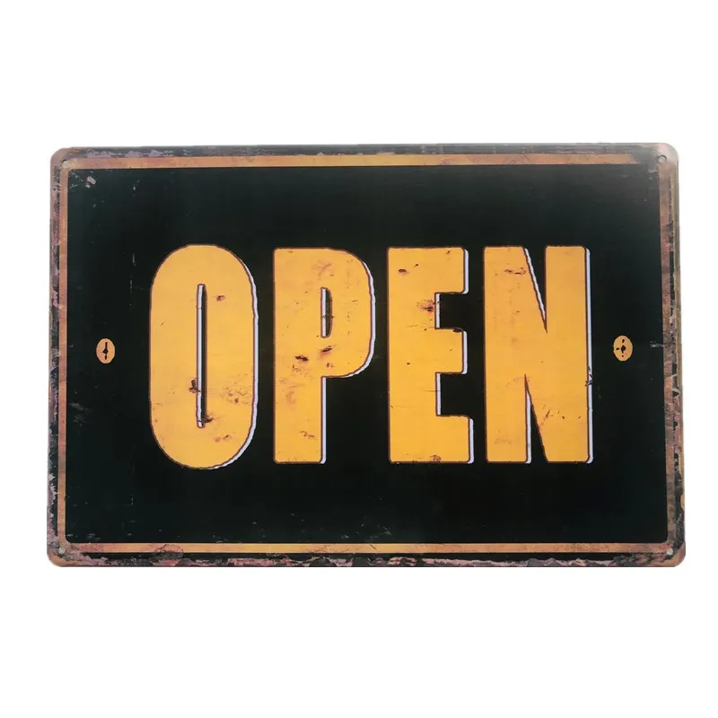 Open Metal Tin Signs Wall Plaque Art Poster Painting Plate Gas Station Pub Club Garage Home Wall Decor
Open Metal Tin Signs Wall Plaque Art Poster Painting Plate Gas Station Pub Club Garage Home Wall Decor