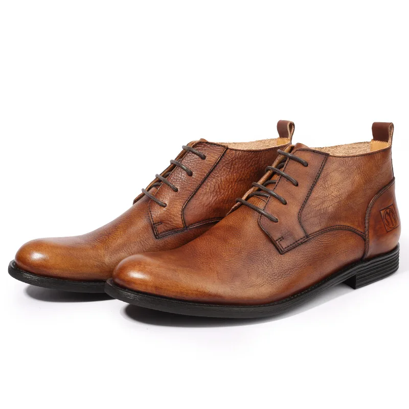 Men Boots Cowboy Boots Men Shoes Botas Sapato Masculino Hombre Genuine Leather British Style Retro Brogue carved boots High
Men Boots Cowboy Boots Men Shoes Botas Sapato Masculino Hombre Genuine Leather British Style Retro Brogue carved boots High