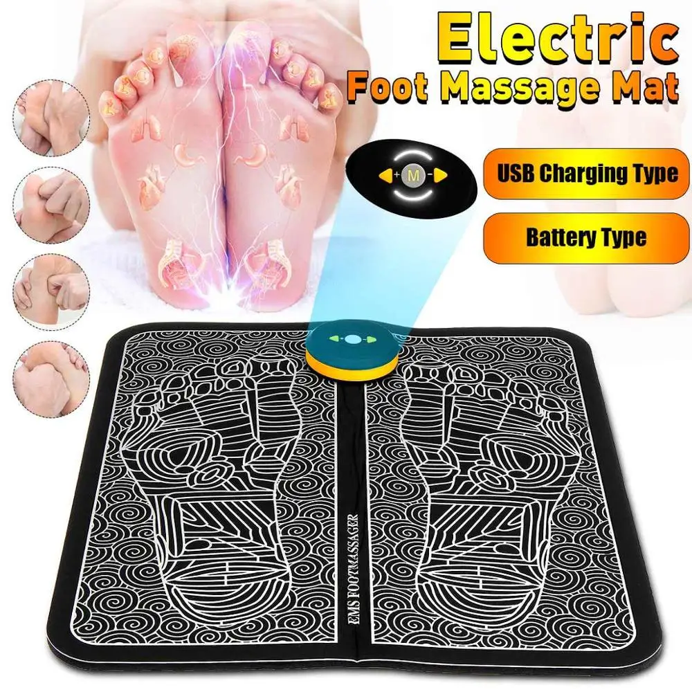 Electric Foot Massage Mat Fitness EMS Acupoint Foot Massager Muscle Stimulator Acupuncture Mat Health Care
Electric Foot Massage Mat Fitness EMS Acupoint Foot Massager Muscle Stimulator Acupuncture Mat Health Care