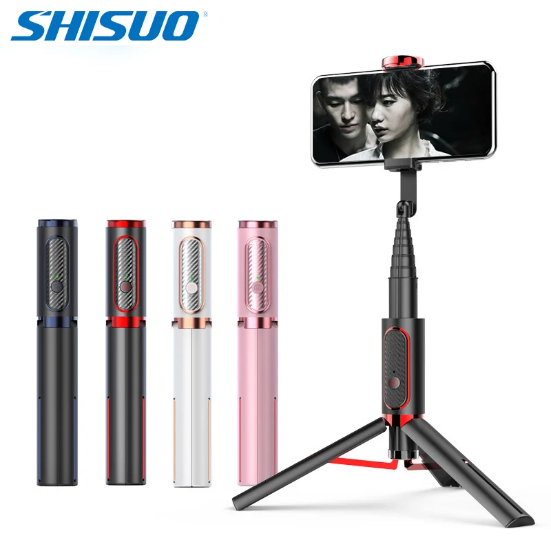 SHISUO 202 Mini 3 in1 Portable Bluetooth Wireless Selfie Stick Stable Tripod Foldable Monopods IOS Android Phone Watch Movies |