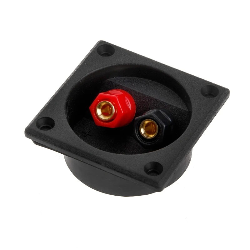 Square Shape Double Binding Post Type Speaker Box Terminal Cup Black And Red
Square Shape Double Binding Post Type Speaker Box Terminal Cup Black And Red
