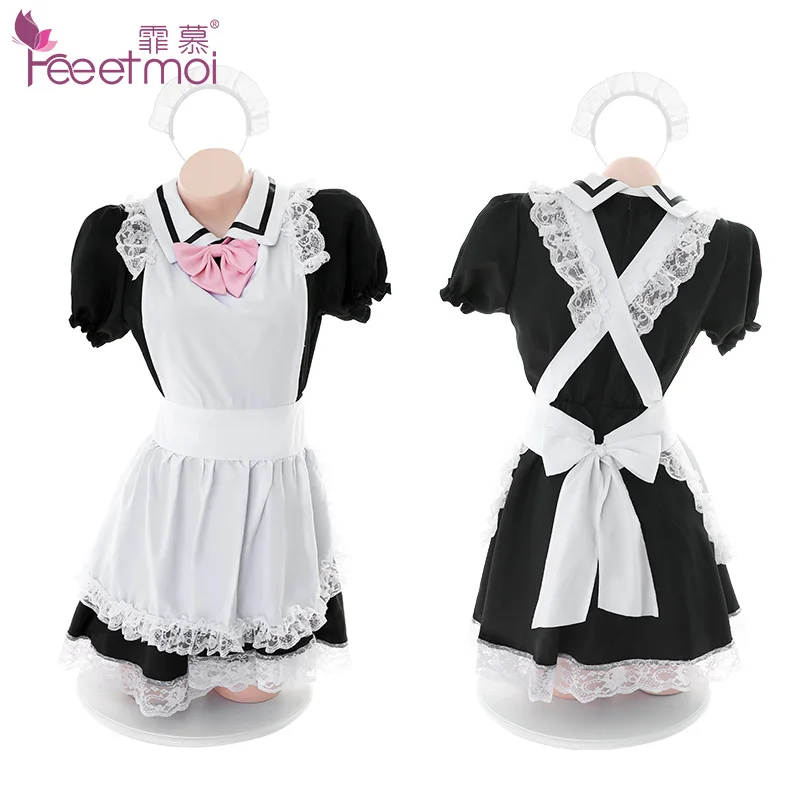 Sexy Nightdress Sweet Lolita Dress Japanese Maid Costume Anime Cosplay Kawaii Coffee Bar Uniform Halloween Outfit for Women New
Sexy Nightdress Sweet Lolita Dress Japanese Maid Costume Anime Cosplay Kawaii Coffee Bar Uniform Halloween Outfit for Women New