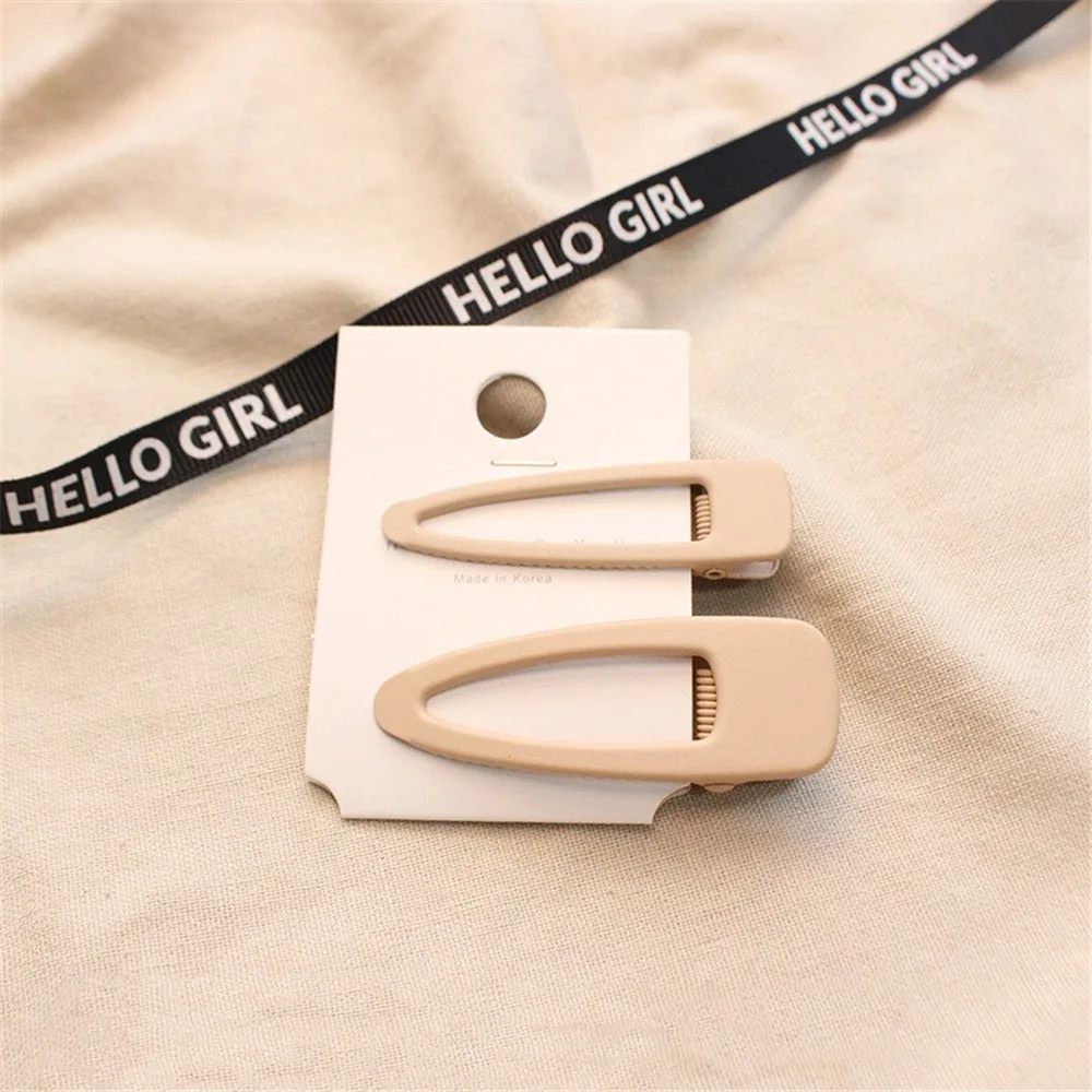 2pcs/set Fashion Bb Hairpin Solid Color Scrub Resin Korea Geometric Hollow Waterdrop Hair Clips For Women Hair Accessories
2pcs/set Fashion Bb Hairpin Solid Color Scrub Resin Korea Geometric Hollow Waterdrop Hair Clips For Women Hair Accessories