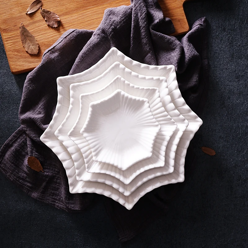 Pure White Ceramic Plate Household Dinner Plate Western Cuisine Plate Steak Plate Dish Creative Tableware Snack Fruit Plate Dish
Pure White Ceramic Plate Household Dinner Plate Western Cuisine Plate Steak Plate Dish Creative Tableware Snack Fruit Plate Dish