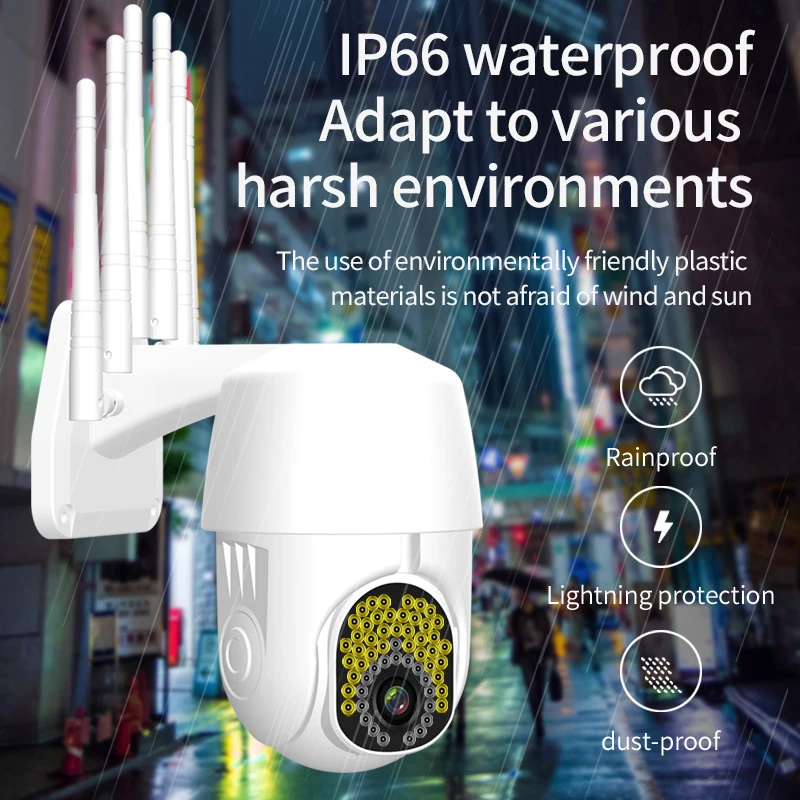 PTZ IP Камера 1080P Wi-Fi на открытом воздухе Скорость купол Беспроводной Wi-Fi безопасности Камера видеонаблюдения функции панорамирования, наклон... 
PTZ IP Камера 1080P Wi-Fi на открытом воздухе Скорость купол Беспроводной Wi-Fi безопасности Камера видеонаблюдения функции панорамирования, наклон...