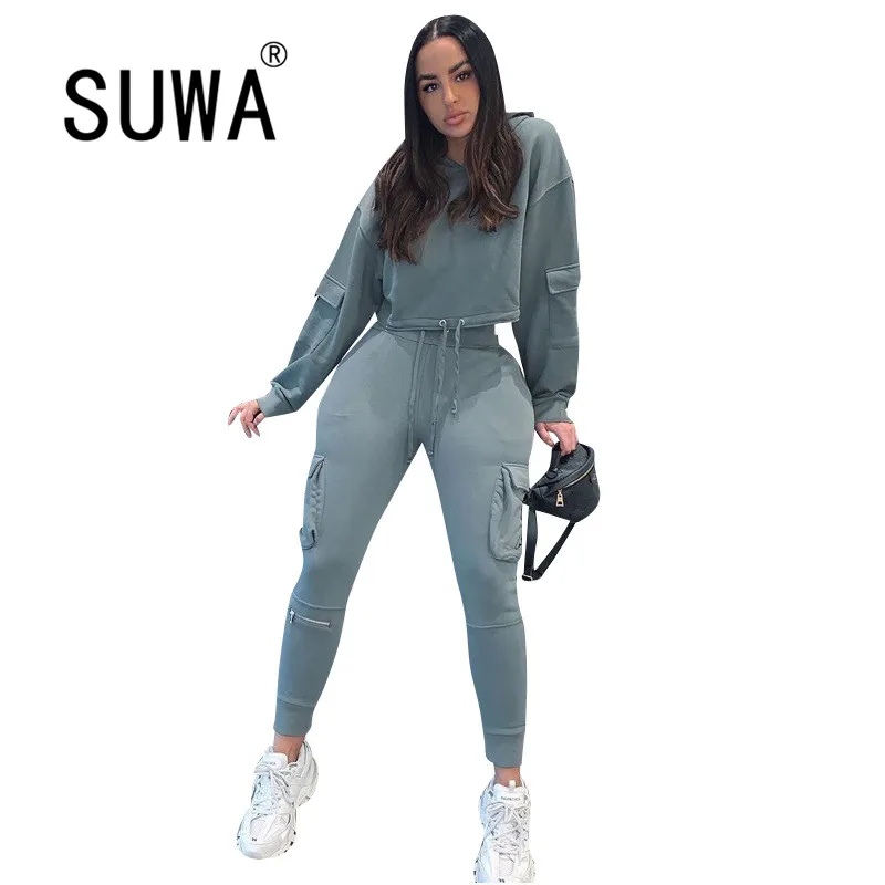 Wholesale Clothing Tracksuit Jogger Suit For Women Two Piece Outfits Long Sleeve Hoodies Top Cargo Pants Trousers Matching Sets
Wholesale Clothing Tracksuit Jogger Suit For Women Two Piece Outfits Long Sleeve Hoodies Top Cargo Pants Trousers Matching Sets