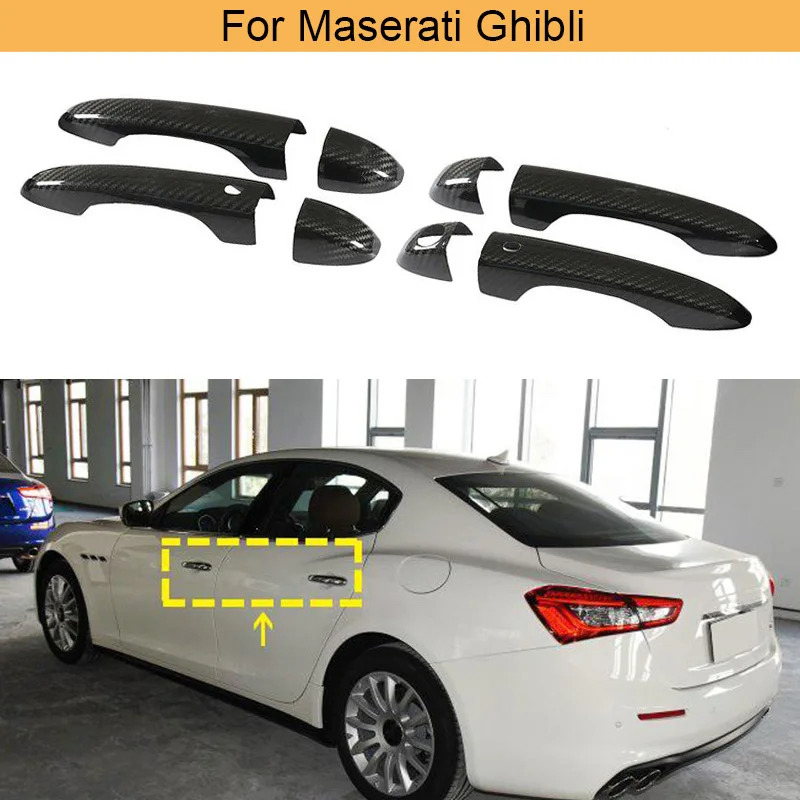 Carbon Fiber Car Outer Door Handle Cover Trim for Maserati Ghibli Quattroporte Levante LHD Only Door Handle Trims Covers
Carbon Fiber Car Outer Door Handle Cover Trim for Maserati Ghibli Quattroporte Levante LHD Only Door Handle Trims Covers