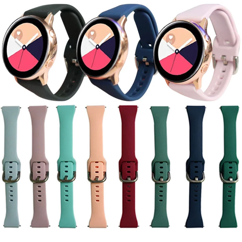 silicone Original 20mm band Strap For Samsung Galaxy Watch Active 2 40/44mm / 3 41mm smartwatch wristband For Huawei GT 2 42mm
silicone Original 20mm band Strap For Samsung Galaxy Watch Active 2 40/44mm / 3 41mm smartwatch wristband For Huawei GT 2 42mm