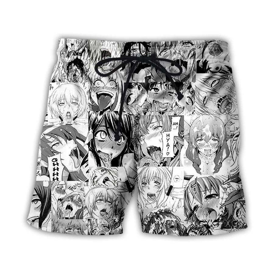 Xinchenyuan новые мужские/женские аниме Ahegao 3D Печатные повседневные шорты Модная