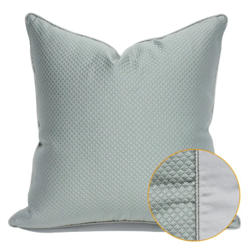 Light Green Plaid Cushion Cover High Precision Model Room Hotel Sofa Pillow Cases Modern Simple Jacquard Decorative Pillowcase
Light Green Plaid Cushion Cover High Precision Model Room Hotel Sofa Pillow Cases Modern Simple Jacquard Decorative Pillowcase
