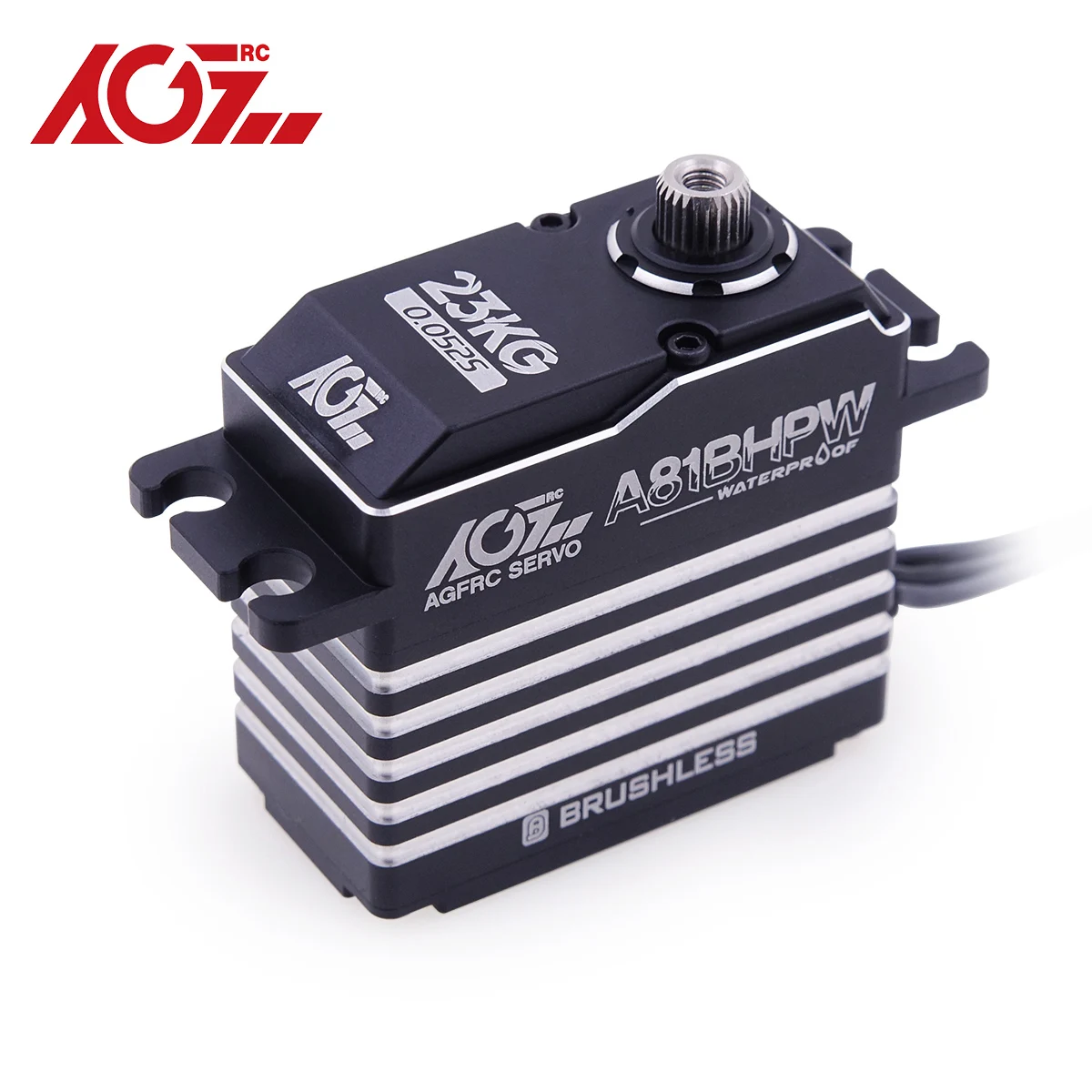 AGFRC A81BHPW Fast Response 0.052Sec 23KG HV Magnetic Waterproof Brushless Steering Servo for 1/8 RC Crawler Buggy Airplane Boat
AGFRC A81BHPW Fast Response 0.052Sec 23KG HV Magnetic Waterproof Brushless Steering Servo for 1/8 RC Crawler Buggy Airplane Boat