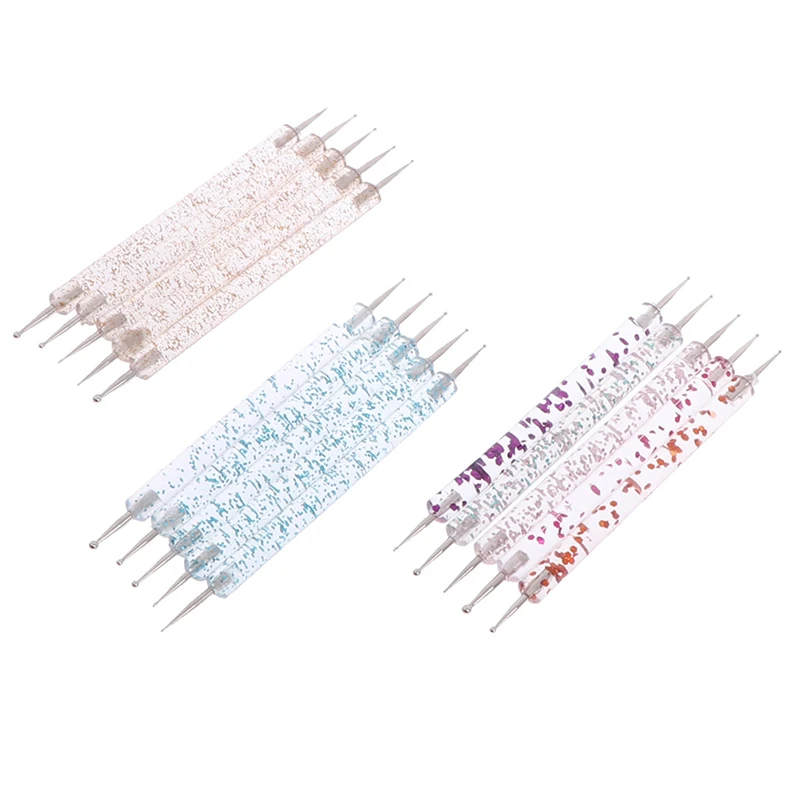 5Pcs/Set Nail Art Design Dot Paint Tools 2 Way Dotting Pen UV Gel Painting Nail Marbleizing Tool
5Pcs/Set Nail Art Design Dot Paint Tools 2 Way Dotting Pen UV Gel Painting Nail Marbleizing Tool