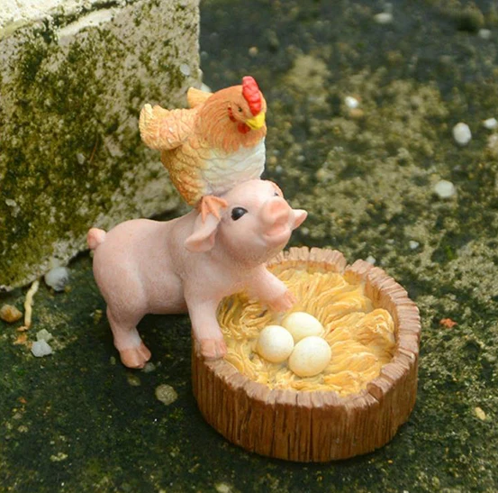 Country Style Piggy Ornaments Bonsai Chicken Duck Micro Landscape Flower Pot Cartoon Creative Gift for Friends Animal Decor
Country Style Piggy Ornaments Bonsai Chicken Duck Micro Landscape Flower Pot Cartoon Creative Gift for Friends Animal Decor