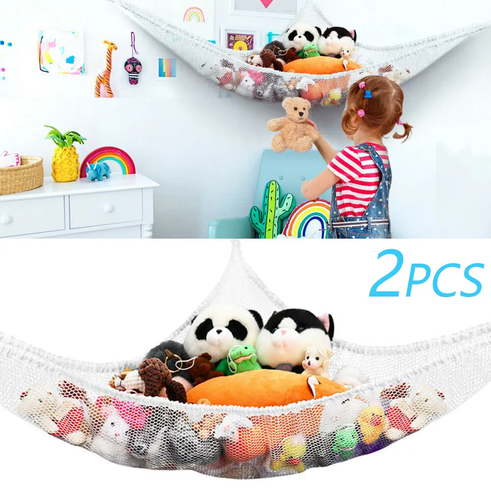 All New Mesh Net Toy Hammock Corner Stuffed Animals Kids Baby Hanging Storage Organizer
All New Mesh Net Toy Hammock Corner Stuffed Animals Kids Baby Hanging Storage Organizer
