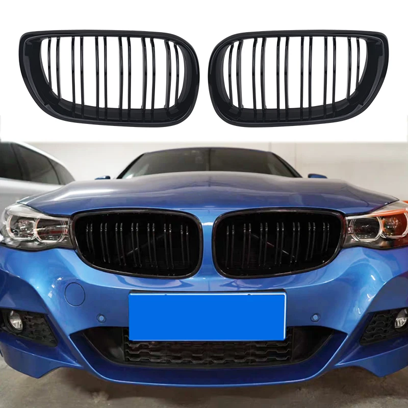 Car Style Dual Slat Front Grille Gloss Black Bumper Grille Racing Grills For BMW E46 4 Door 4D 3 Series 2002-2005 Car Exterior
Car Style Dual Slat Front Grille Gloss Black Bumper Grille Racing Grills For BMW E46 4 Door 4D 3 Series 2002-2005 Car Exterior