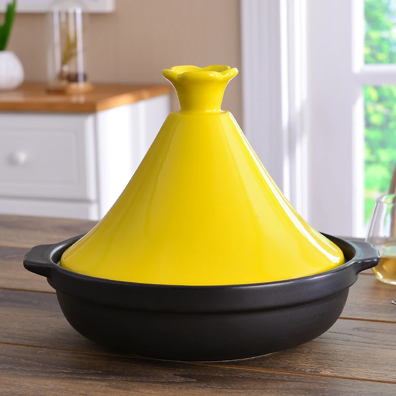 Марокканская керамическая кастрюля с двумя ушками Tajine Tagine для морепродуктов