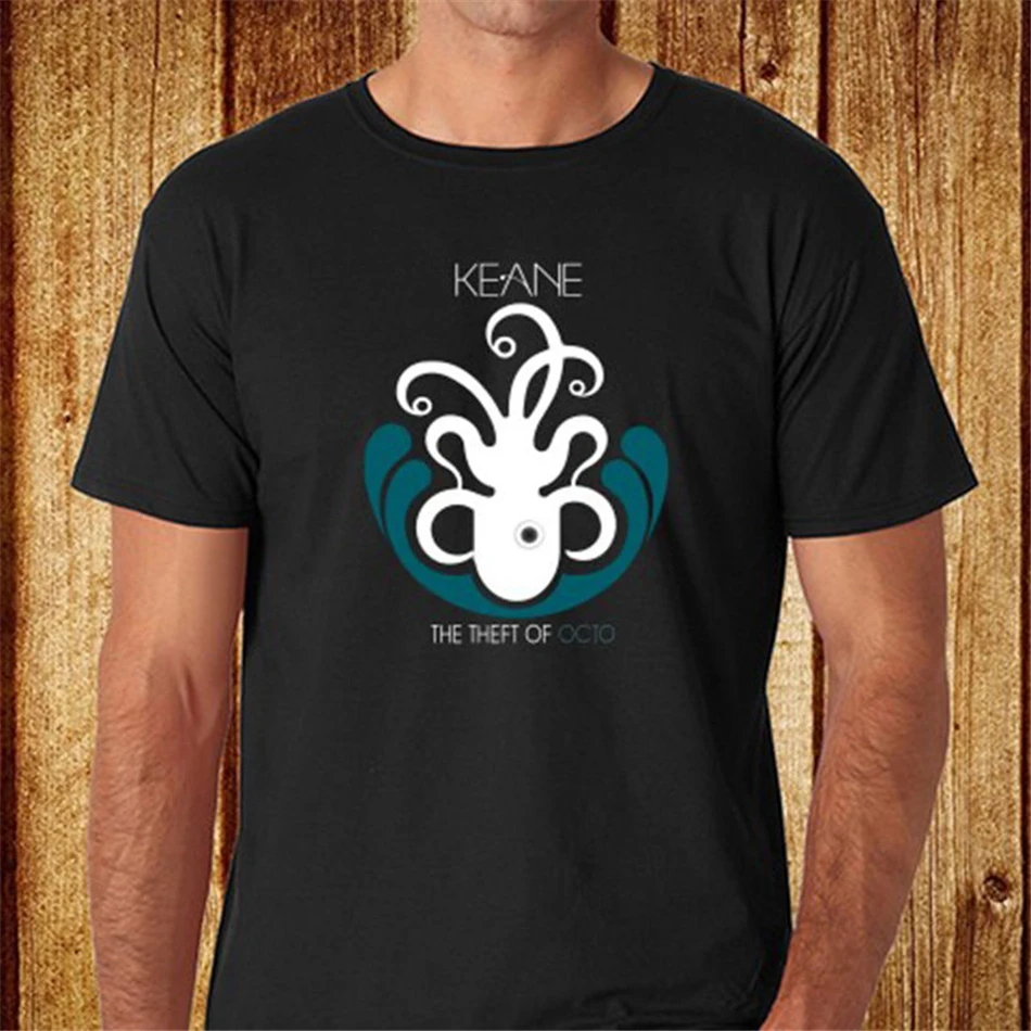 Новинка Черная Мужская футболка Keane The Theft Of Octo Rock Band размеры от S до 3Xl в стиле хип