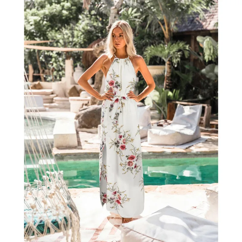 Autumn Dress Women 2020 New Fashion Floral Print Boho Vestidos Long Maxi Dress Sleeveless Party Beach Robe Sexy Halter Sundress
Autumn Dress Women 2020 New Fashion Floral Print Boho Vestidos Long Maxi Dress Sleeveless Party Beach Robe Sexy Halter Sundress