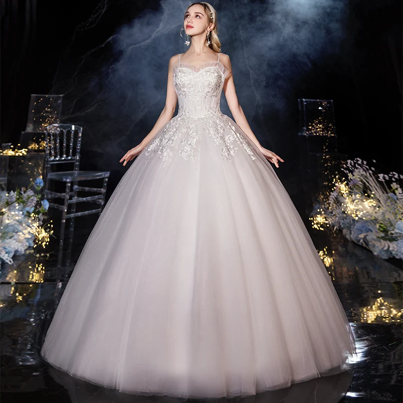 Wedding Dress 2020 Gryffon Sweet Sweetheart Lace Up Wedding Gown Elegant Spaghetti Straps Lace Vestido De Noiva Plus Szie
Wedding Dress 2020 Gryffon Sweet Sweetheart Lace Up Wedding Gown Elegant Spaghetti Straps Lace Vestido De Noiva Plus Szie