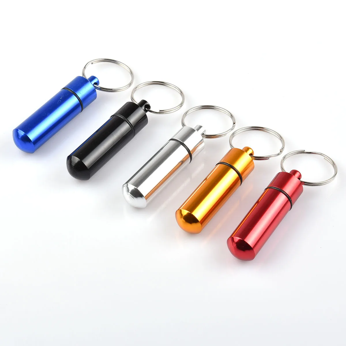 5pcs Outdoor Portable Mini Pill Box Key Holder Aluminum Packing Case Waterproof Container Keychain Medicine Storage Bottle
5pcs Outdoor Portable Mini Pill Box Key Holder Aluminum Packing Case Waterproof Container Keychain Medicine Storage Bottle