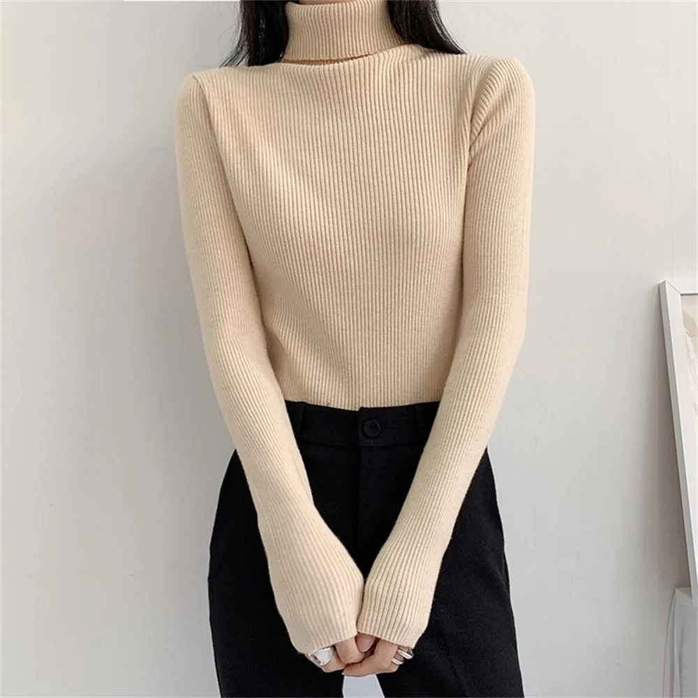 동대문 5 Colors Skinny Casual Women Turtleneck Sweaters Bottom High Quality Knitted 2021 Pullover Chic All Match Fashion Jumpers
동대문 5 Colors Skinny Casual Women Turtleneck Sweaters Bottom High Quality Knitted 2021 Pullover Chic All Match Fashion Jumpers