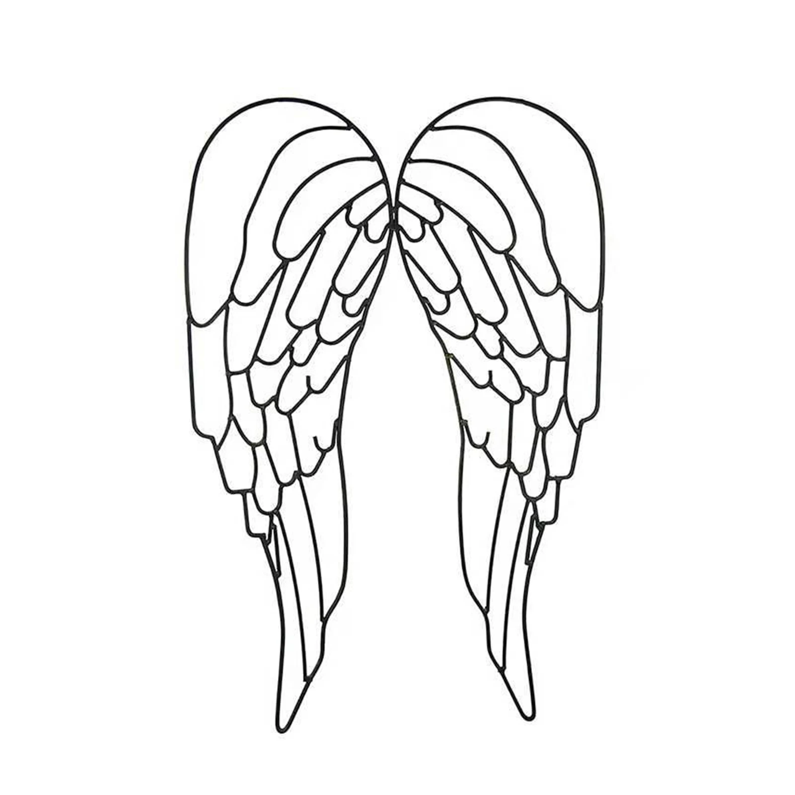

Простое настенное художественное металлическое украшение «Крыло ангела» для дома, спальни, гостиной, спальни, подвесное украшение