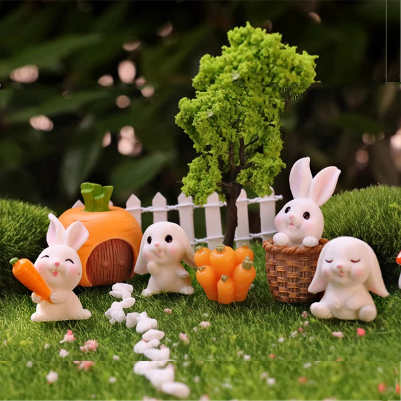 Cute Bunny Carrot Mini Resin Moss Micro Landscape Outdoor Gardening Mini Garden Plant Potted Flower Pot Desk Decoration Crafts
Cute Bunny Carrot Mini Resin Moss Micro Landscape Outdoor Gardening Mini Garden Plant Potted Flower Pot Desk Decoration Crafts