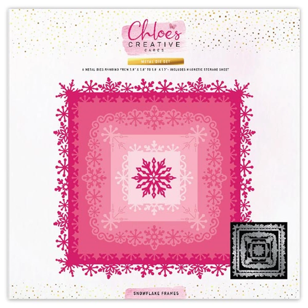 2021 new Snowflake Frames Metal Cutting Dies Hot Sale Diy Handmade Scrapbook Diary Decoration Embossing Template Greeting Card
2021 new Snowflake Frames Metal Cutting Dies Hot Sale Diy Handmade Scrapbook Diary Decoration Embossing Template Greeting Card