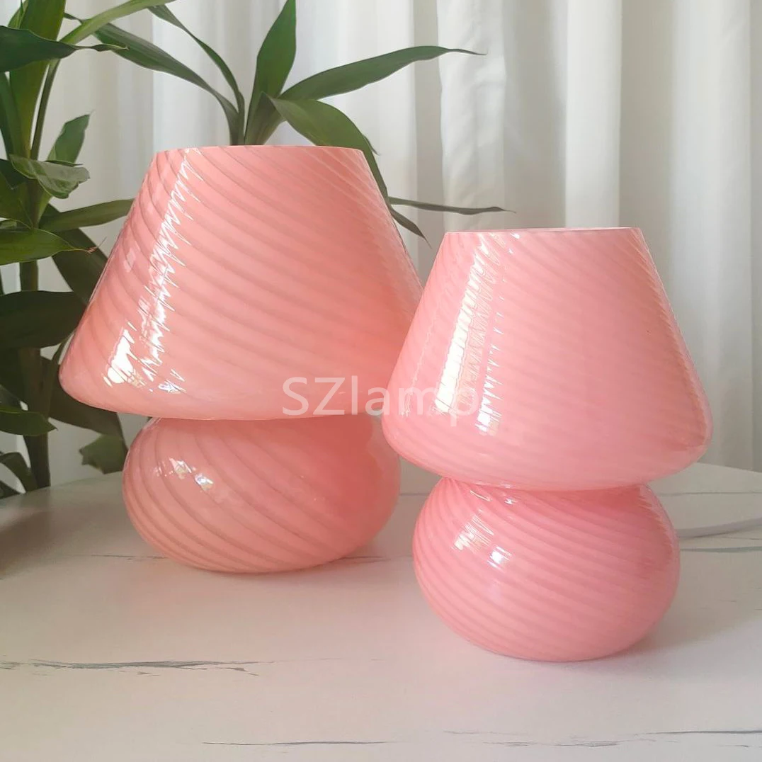 Glass Mushroom Table Lamp Multicolor Korean Ins Middle Ancient Nordic Vintage Stone Frosted Glass Knob Switch Room Decor
Glass Mushroom Table Lamp Multicolor Korean Ins Middle Ancient Nordic Vintage Stone Frosted Glass Knob Switch Room Decor