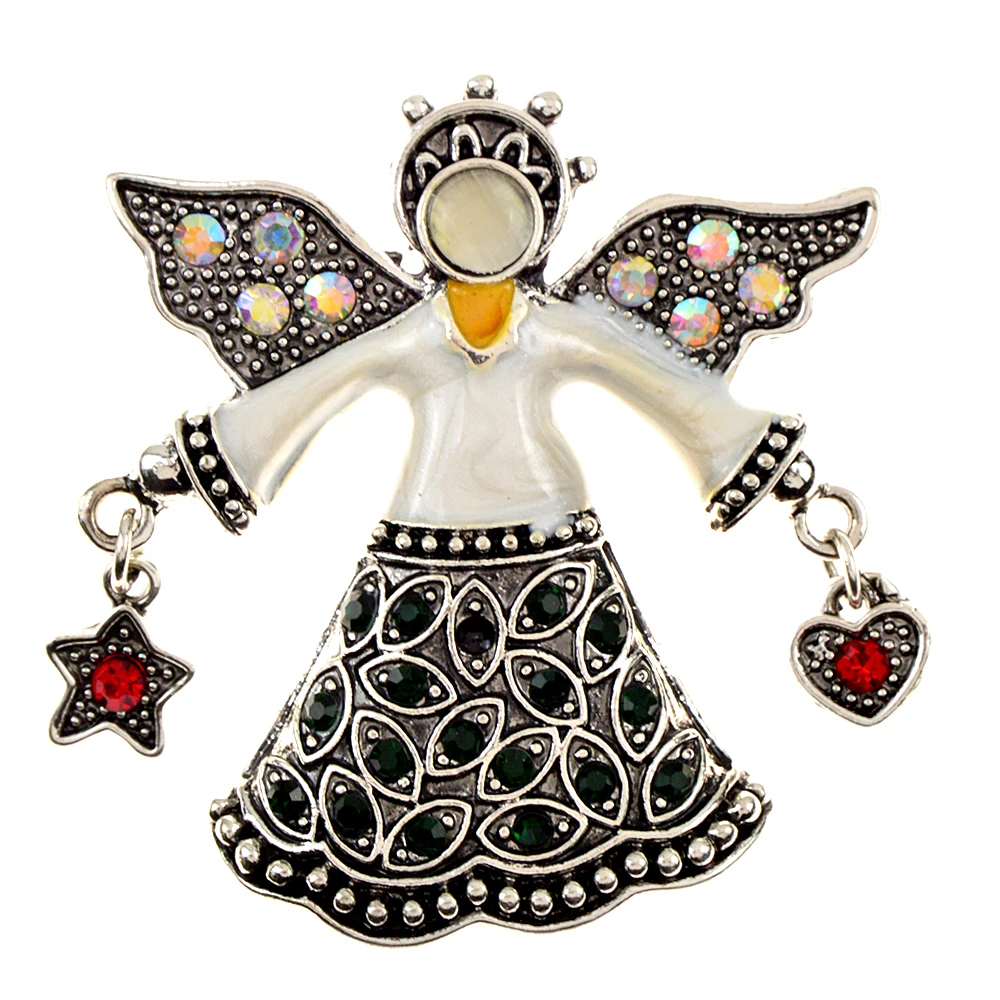 CINDY XIANG Rhinestone Vintage Angel Brooch Enamel Opal Jewelry Retro Style Women And Men Pin High Quality New 2021
CINDY XIANG Rhinestone Vintage Angel Brooch Enamel Opal Jewelry Retro Style Women And Men Pin High Quality New 2021