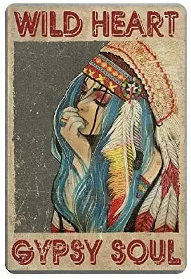 Wild Heart Gypsy Soul Novelty Parking Retro Metal Tin Sign Plaque Poster Wall Decor Art Shabby Chic Gift Suitable 12x8 Inch
Wild Heart Gypsy Soul Novelty Parking Retro Metal Tin Sign Plaque Poster Wall Decor Art Shabby Chic Gift Suitable 12x8 Inch