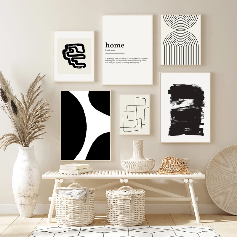 Abstract Minimalist Simple Lines Wall Art Home Decor Black and White Canvas Painting Modern Posters Pictures for Interior Room
Abstract Minimalist Simple Lines Wall Art Home Decor Black and White Canvas Painting Modern Posters Pictures for Interior Room
