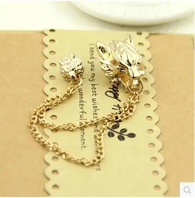 2017 Promotion New Trendy Brooches Broche Europe And The Leading Male Animal Brooch Buckle Shirt Tassels Chain Suit Accessories | Украшения