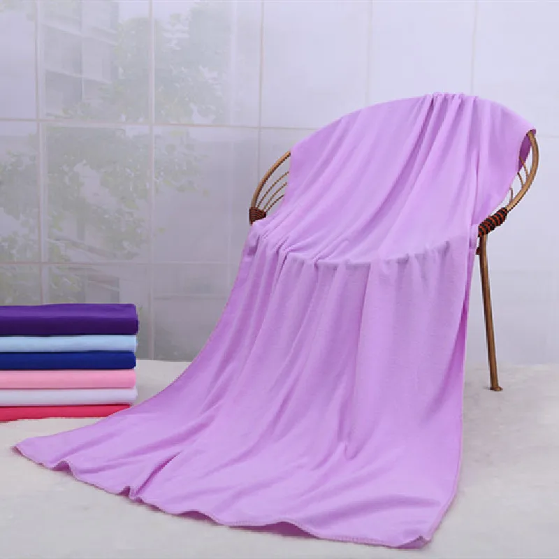 Новое модное мягкое пляжное банное полотенце из микрофибры 80*180 цветов легкое