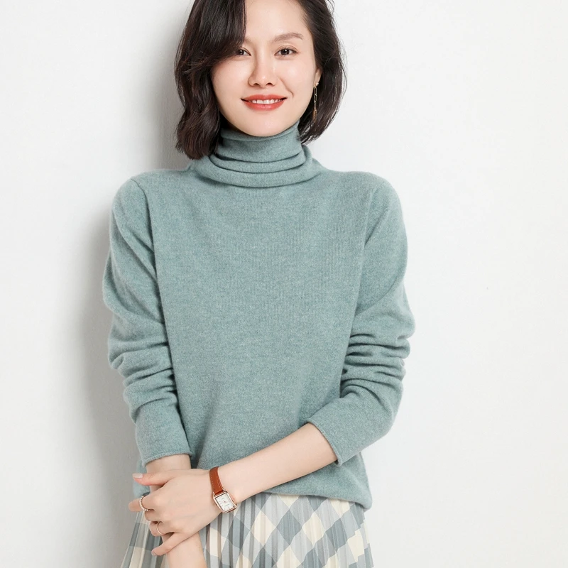 Осенне-зимние женские свитера с длинным рукавом, водолазка, плотная Базовая рубашка, Женский пуловер, вязаный джемпер из 100%-ной шерсти, одеж...
Осенне-зимние женские свитера с длинным рукавом, водолазка, плотная Базовая рубашка, Женский пуловер, вязаный джемпер из 100%-ной шерсти, одеж...