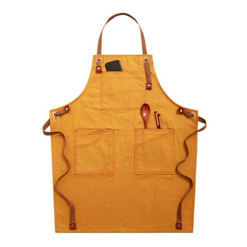 39XB Chef Apron Cotton Canvas Cross Back Adjustable Apron with Pockets for Women and
39XB Chef Apron Cotton Canvas Cross Back Adjustable Apron with Pockets for Women and