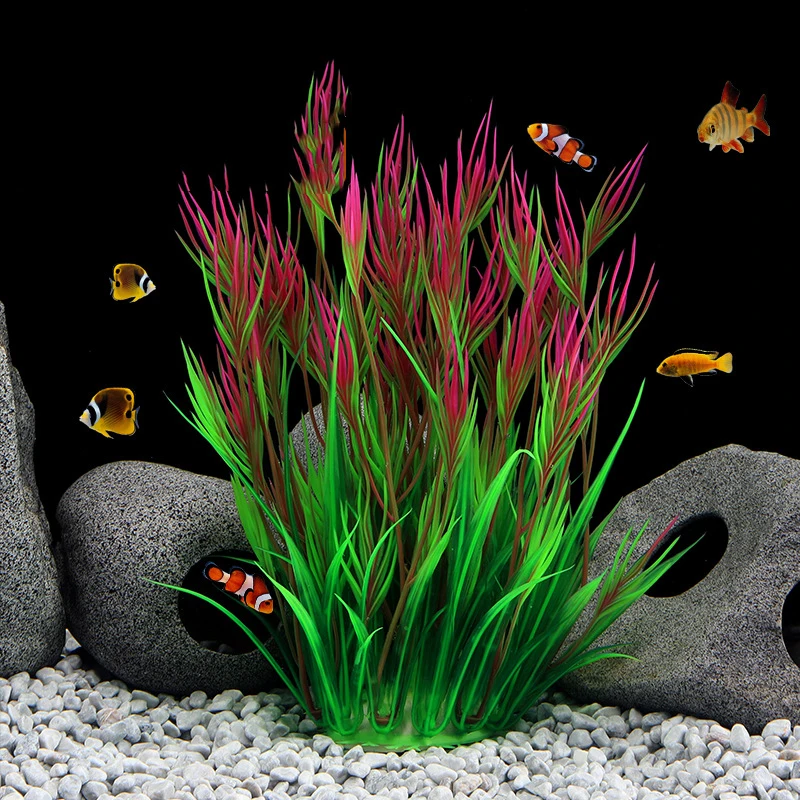 

Artificial Aquarium Plants Decoration Fish Tank Water Plant Grass Ornament Plastic Underwater Aquatic Water Weeds Viewing Decor