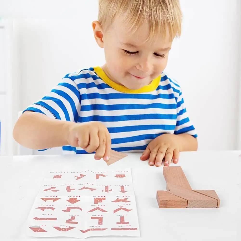Wooden Variety T-character Puzzle Four-Piece Puzzle Intelligence Toys Tangram Puzzle Classical Jigsaw Educational W6X1
Wooden Variety T-character Puzzle Four-Piece Puzzle Intelligence Toys Tangram Puzzle Classical Jigsaw Educational W6X1