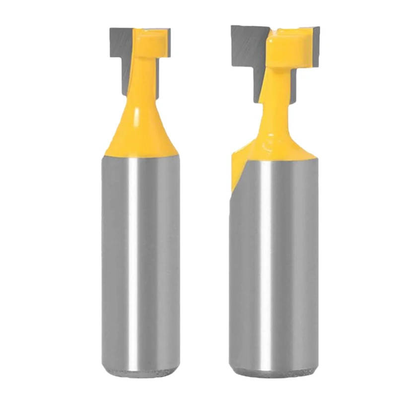 2 Pcs 1/2 Inch Shank Keyhole Grooving Router Bit Set, T-Slot Milling Cutter For Woodworking Power Tools
2 Pcs 1/2 Inch Shank Keyhole Grooving Router Bit Set, T-Slot Milling Cutter For Woodworking Power Tools