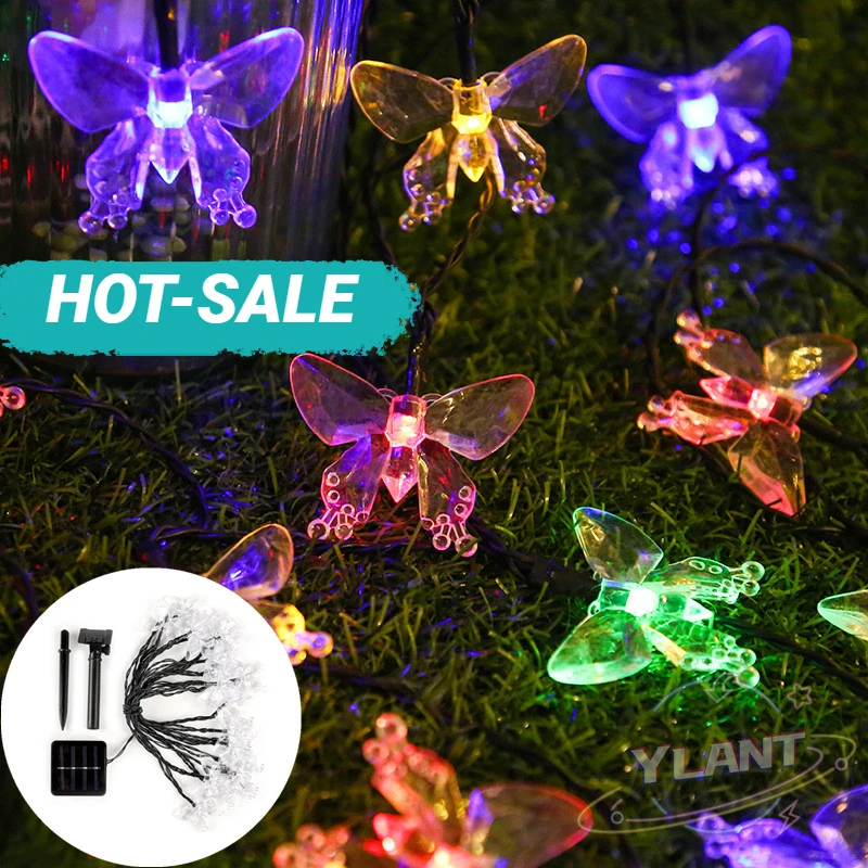 Светодиодсветильник уличная гирлянда на солнечной батарее, рождественсветильник садовый светильник с бабочкой, украшение для улицы
Светодиодсветильник уличная гирлянда на солнечной батарее, рождественсветильник садовый светильник с бабочкой, украшение для улицы