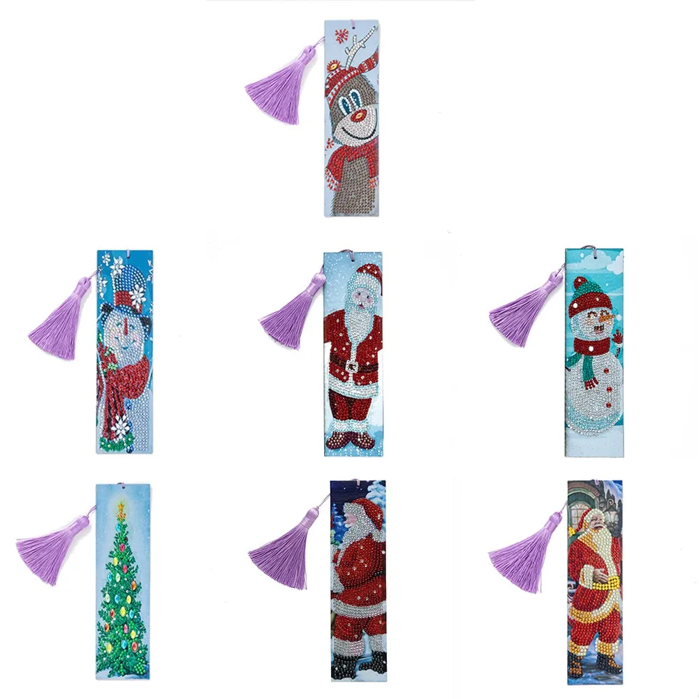 5D Christmas Diamond Embroidery Craft Painting Bookmark Crystal Tassel Book Marks For DIY Christmas New Year Gifts
5D Christmas Diamond Embroidery Craft Painting Bookmark Crystal Tassel Book Marks For DIY Christmas New Year Gifts