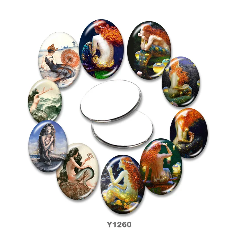 Овальный стеклянный кабошон русалки 13x1 8 мм/18x2 5 мм/30x40 мм, фурнитура для изготовления с плоской задней поверхностью TRY1260
Овальный стеклянный кабошон русалки 13x1 8 мм/18x2 5 мм/30x40 мм, фурнитура для изготовления с плоской задней поверхностью TRY1260