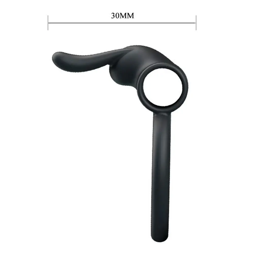 Эрекционное кольцо с вибрацией Pretty Love Chester, черный BI-210137 - Pretty Love - ВиброКольца - Купить