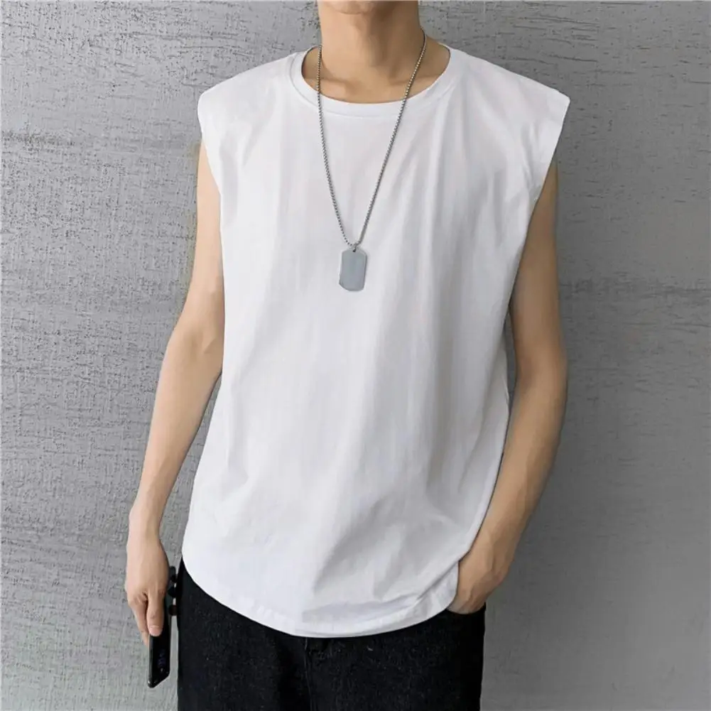 Men Solid Color Breathable Sleeveless Round Neck T-shirt Sports Vest Tank Top Casual sports wild vest
Men Solid Color Breathable Sleeveless Round Neck T-shirt Sports Vest Tank Top Casual sports wild vest