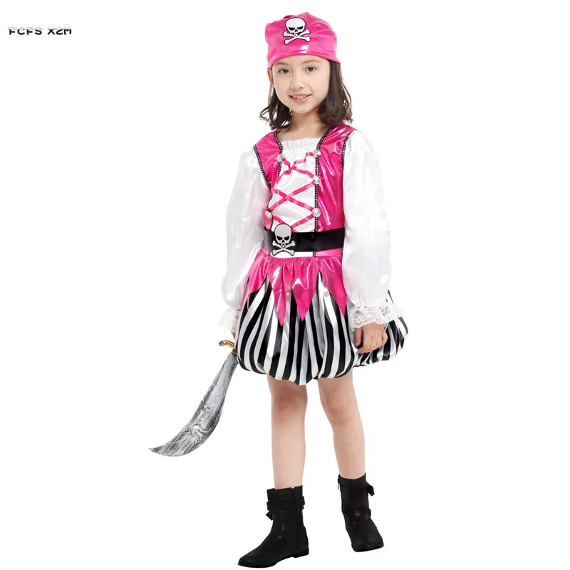 Pink Cute Girls Halloween Pirates of the Caribbean costumes For Kids Children Skeleton Pirate Cosplay Carnival Purim party dress
Pink Cute Girls Halloween Pirates of the Caribbean costumes For Kids Children Skeleton Pirate Cosplay Carnival Purim party dress