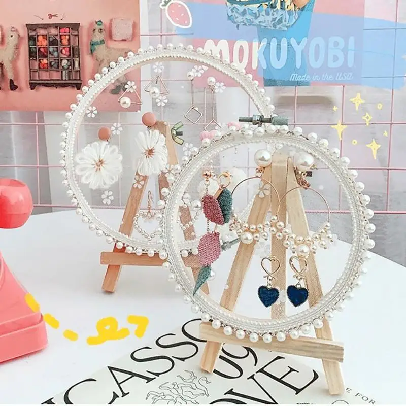 Creative Lace Earring Display Stand Lace Jewelry Storage Rack Lady Jewelry Storage Bathroom Vanity Tops Organizer Girl Gift
Creative Lace Earring Display Stand Lace Jewelry Storage Rack Lady Jewelry Storage Bathroom Vanity Tops Organizer Girl Gift