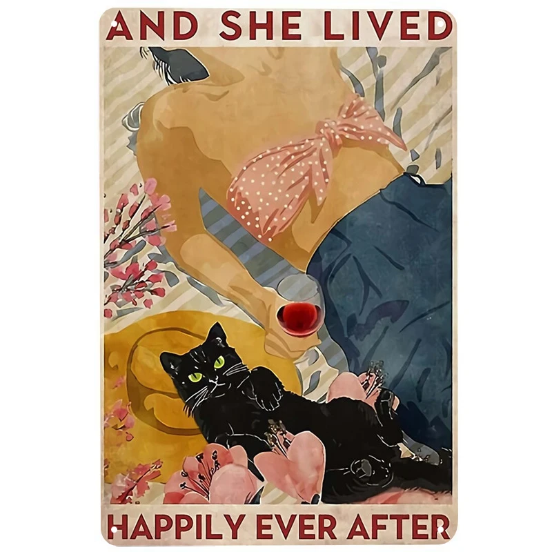 Cat with girl printed Vintage Metal Signs Retro Tin Signs Funny Poster Decor for Bar Pub Club Decoration for Living Room Home
Cat with girl printed Vintage Metal Signs Retro Tin Signs Funny Poster Decor for Bar Pub Club Decoration for Living Room Home
